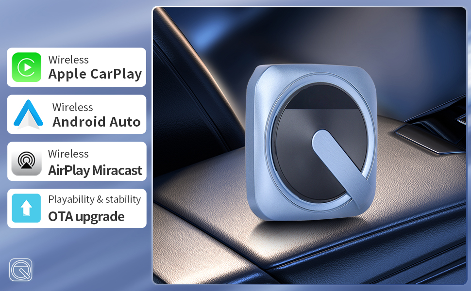 Rimoody Wireless Carplay for Tesla, Wireless CarPlay & Android Auto
