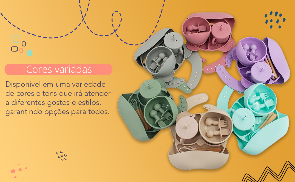 Imagem mostrando as cores e tonalidades variadas