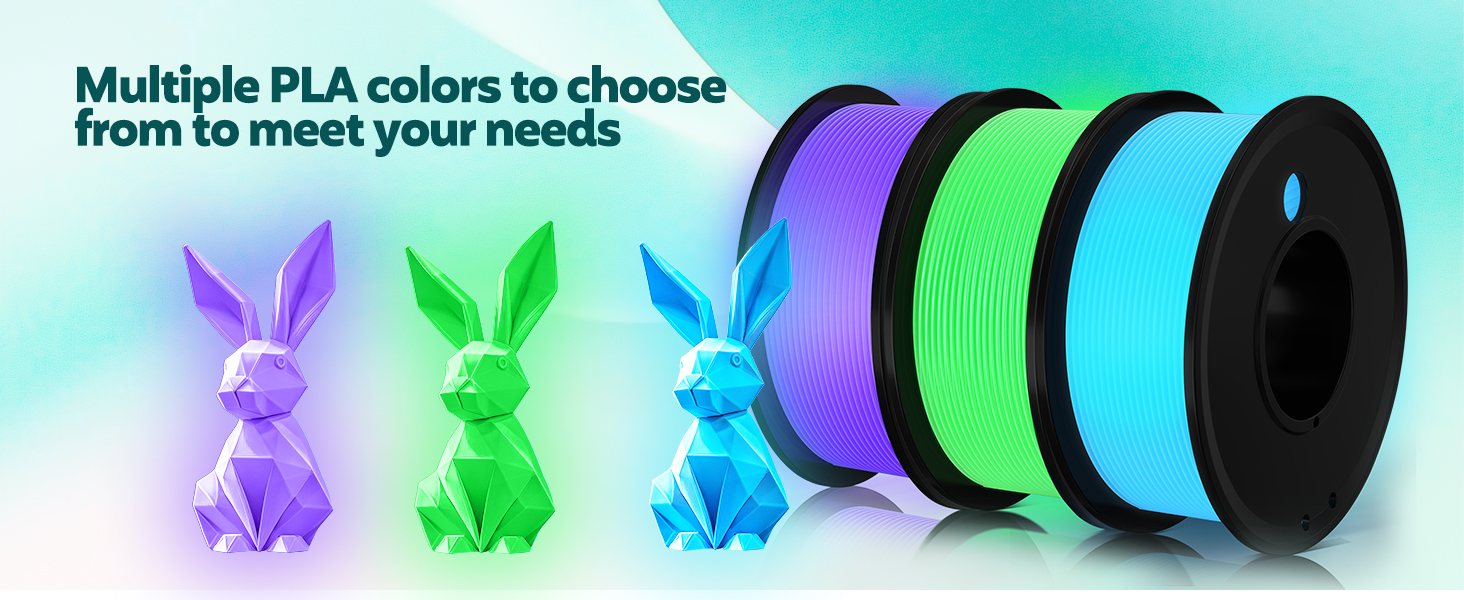 Multiple PLA colors to choose from to meet your needs