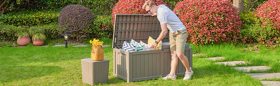 scatola portaoggetti da giardino