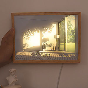 ZFHTAO Light Painting, Light Up Painting Wall Art Lights