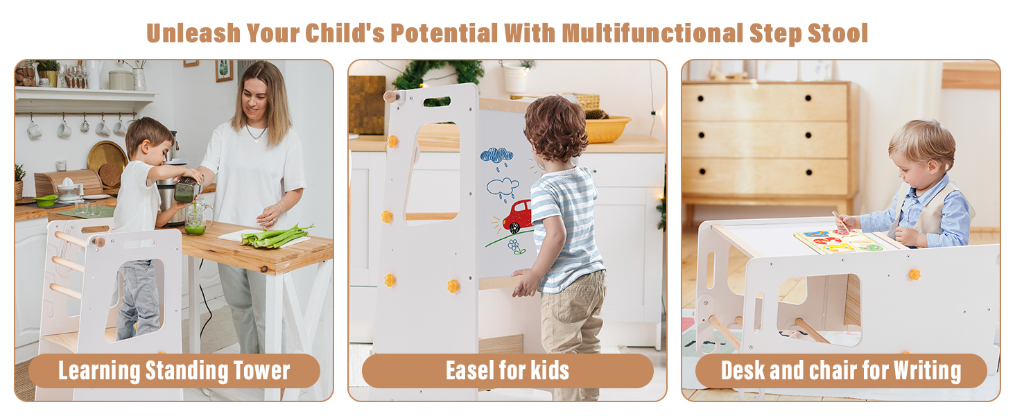 Unleash Your Child's Potential With Multifunctional Step Stool
