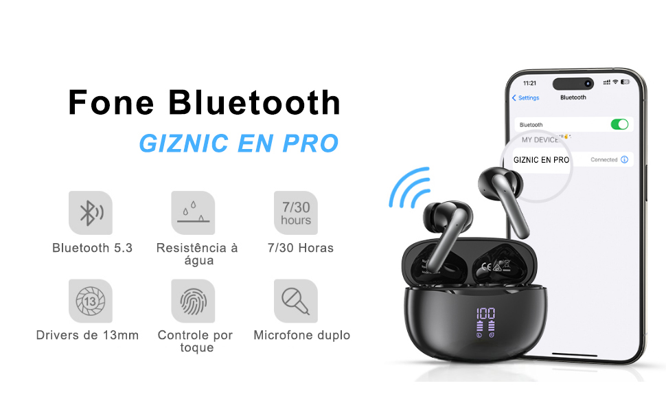 fone bluetooth