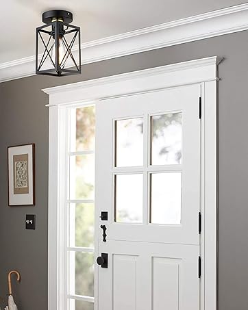 Matte Black Ceiling Light