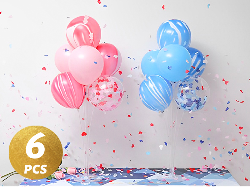 Joyypop 4 Juegos De Soporte Para Globos Para Mesa, Palos Par