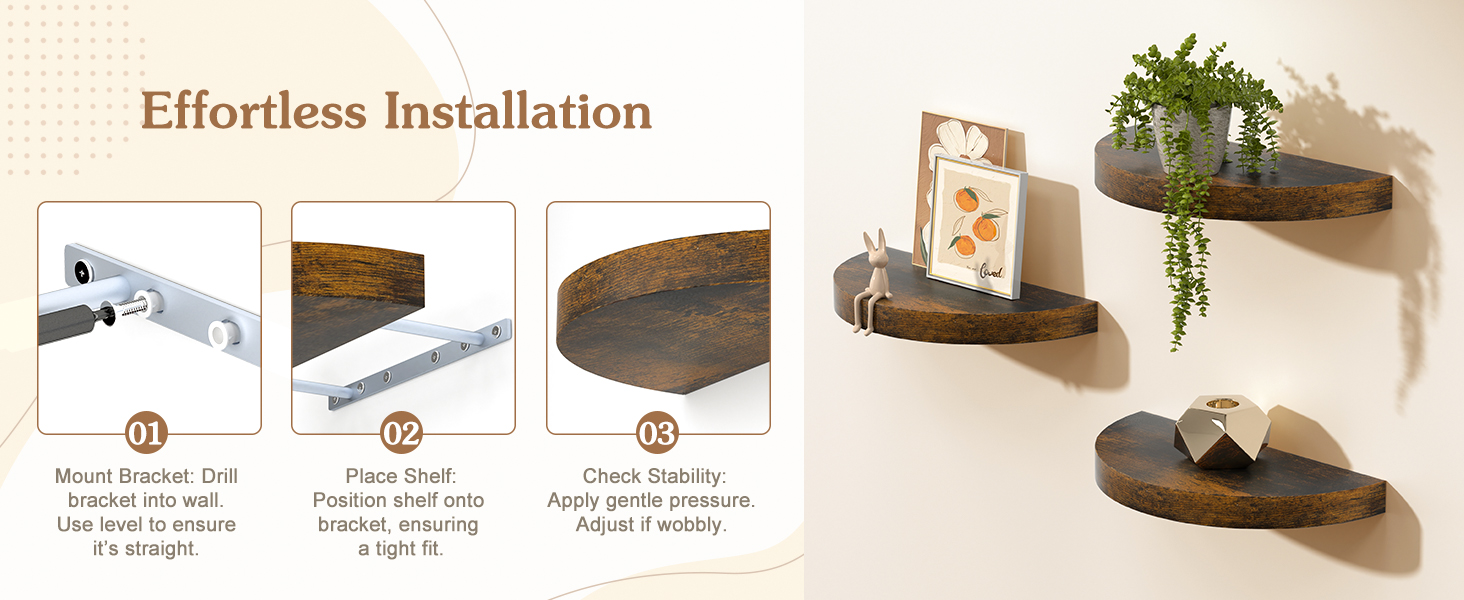 floating shelves for kitchen