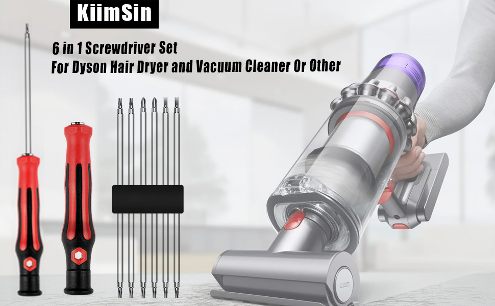 KiimSin 6 in 1 Screwdriver Set for Dyson Hair Dryer for Dyson V6 V7 V8