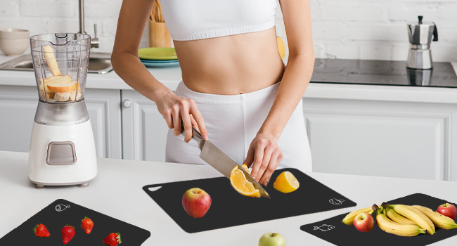Flexible Cutting Boards for Kitchen, Cutting Mats for Cooking