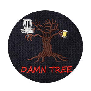 Damn Tree Disc Golf Towel with Clip