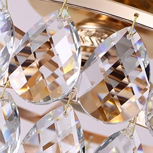 gold chandelier with crystal