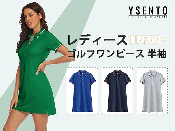 DELSOL GOLF ネイビー ジップアップ ワンピース　テニス　ウェア DELSOL GOLF ネイビー ジップアップ ワンピース テニス ウェア