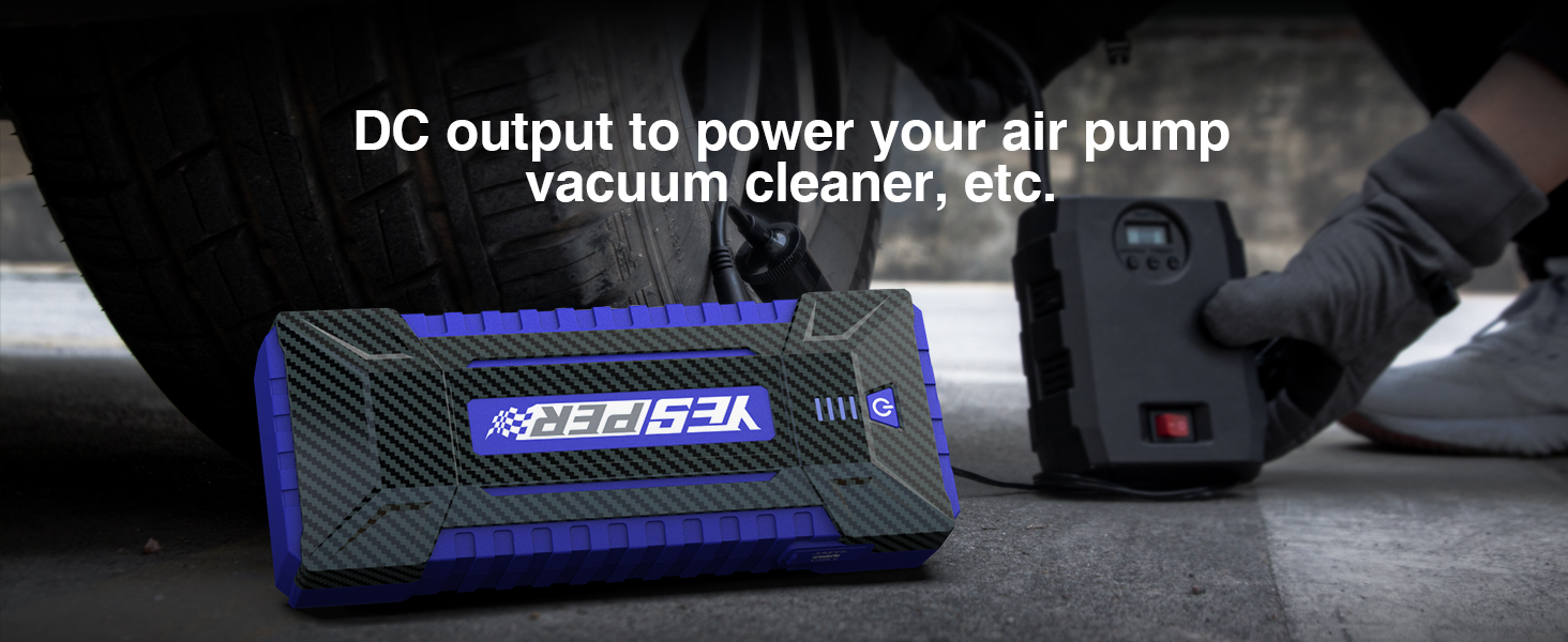 YESPER Jump Starter Portable, 4120A Peak Car Jumper Starter