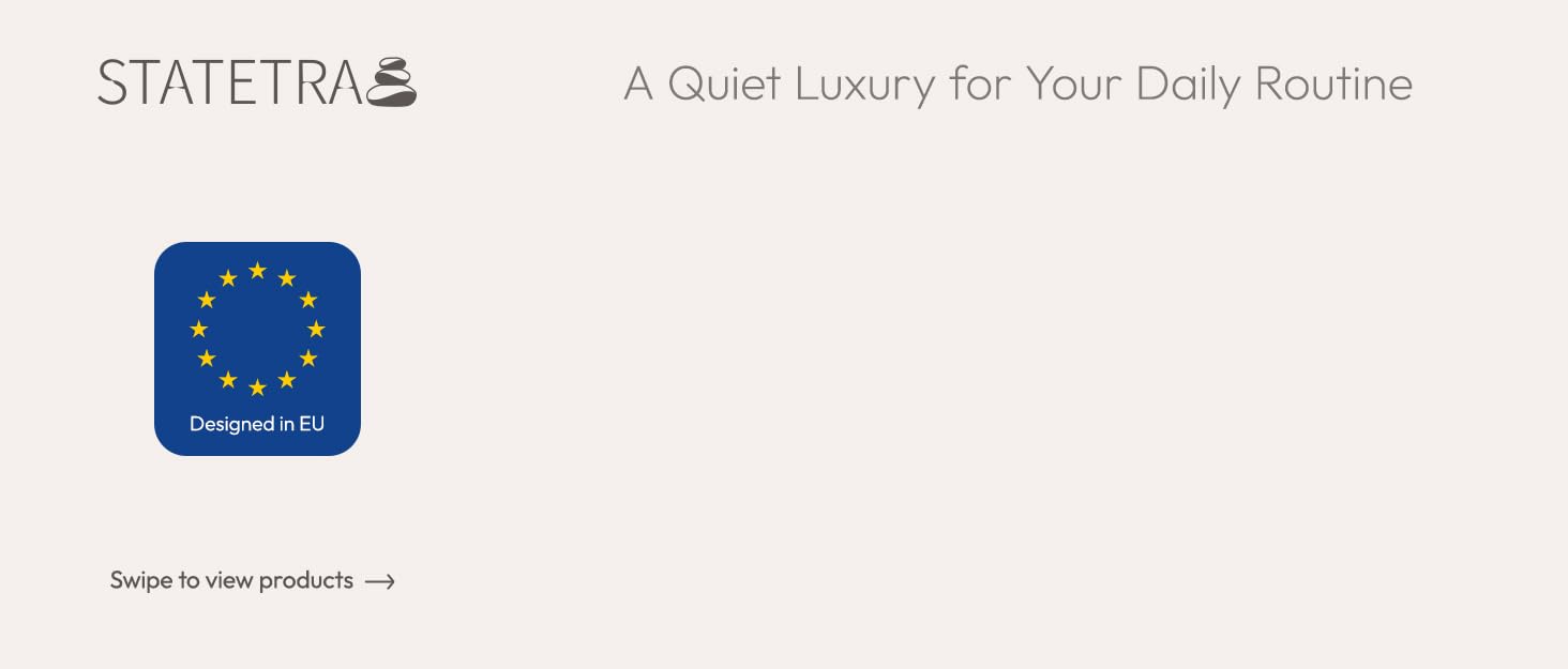 STATETRA Stone Bath Mat Designed in European Union - A quiet luxury for your daily routine