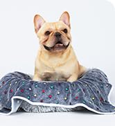 1 Pack 3 Blankets Super Soft Cute Dot Pattern Pet Blanket Flannel Throw for Dog Puppy Cat Beige/B...