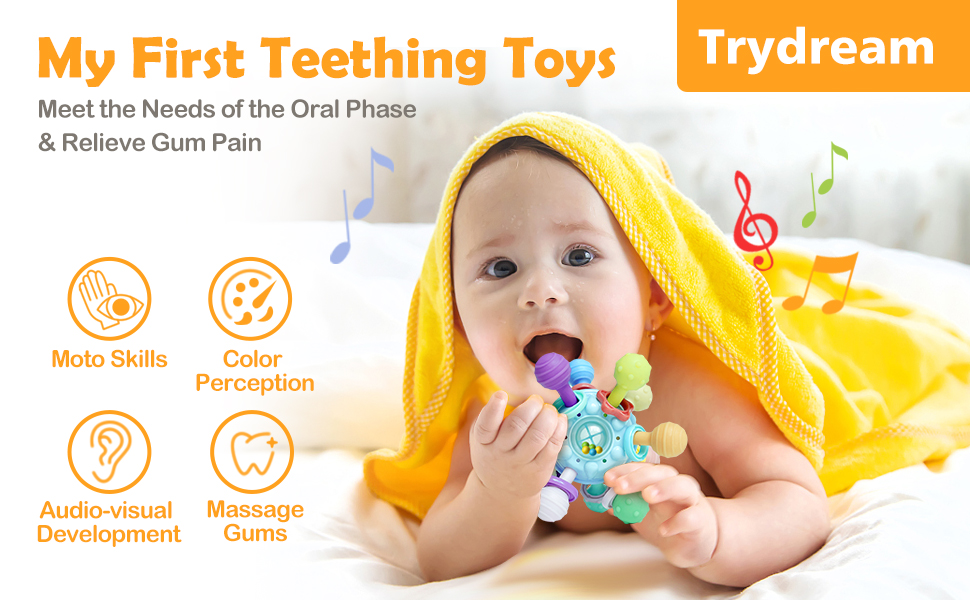 Baby Sensory Teething Toys Baby Teethers Montessori Toys