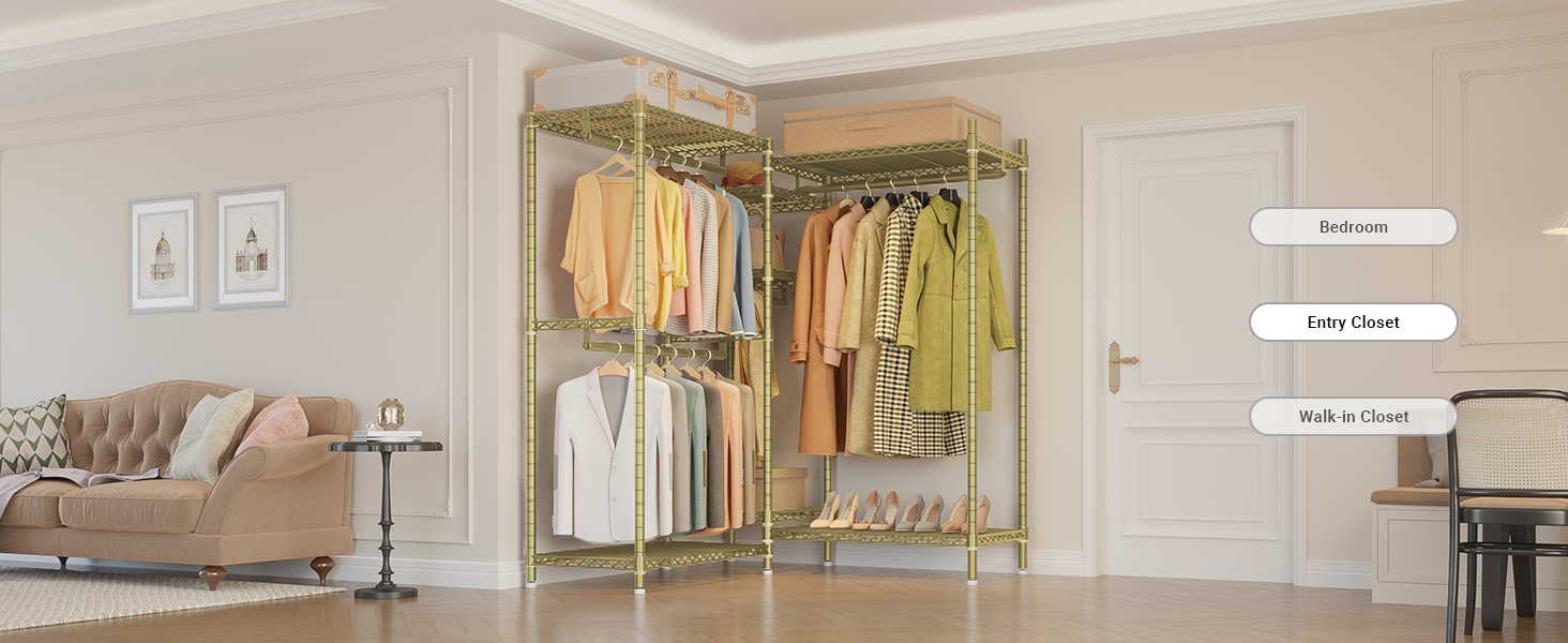 corner closet system