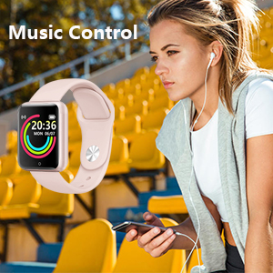 the music control is a smart watch that can be used for both your smartphone and headphones.
