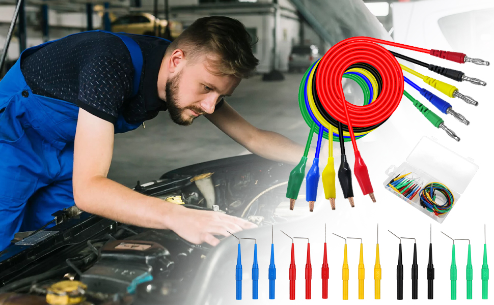 20 Pcs Back Probe Kit Identified Automotive Back Probe Test