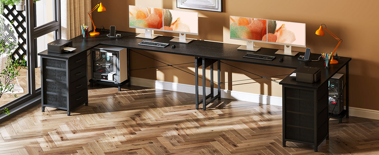 l shaped computer desk