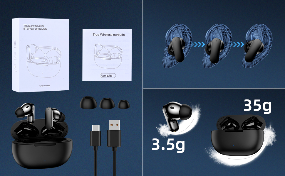 Wireless Earbuds, Bluetooth 5.3 Earbuds, ENC Call Noise Cancelling 4