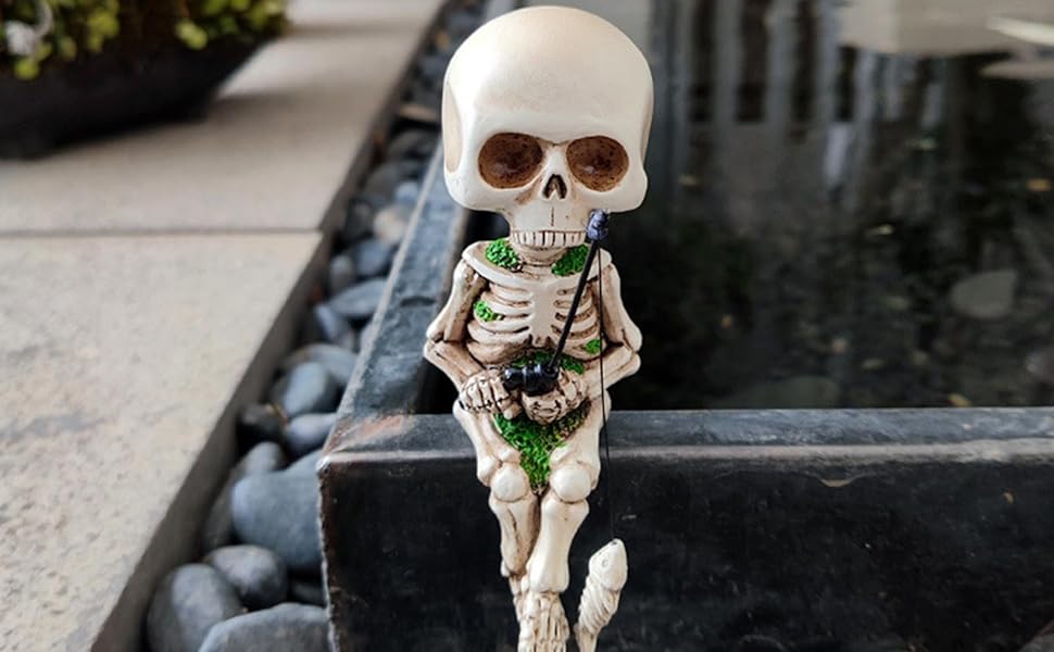 Amazon.co.jp: ミニチュア骸骨の置物 スカル置物 頭蓋骨 髑髏