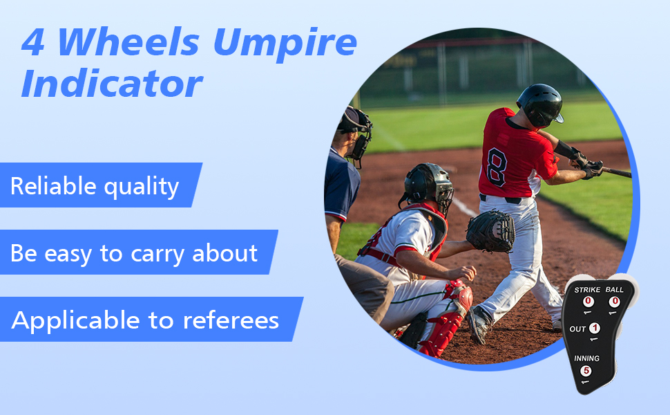 Umpire Clicker, 4 Wheel Umpire Gear Baseball ClickerUmpire