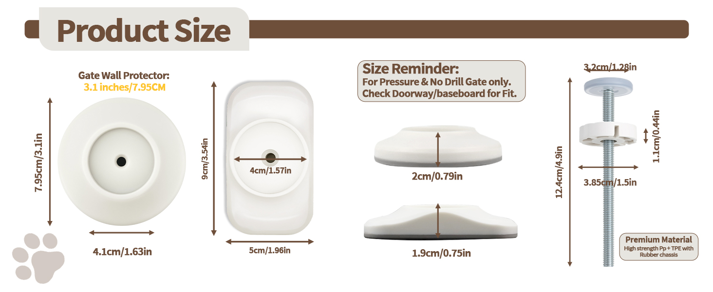 12MM Baby Gate Extender Extension