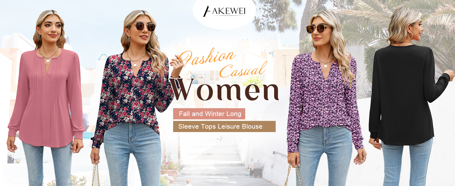 long sleeve dressy tops for women ladies tops and blouses work shirts for women