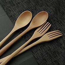 ボウルと木製スプーンのセット 未使用品】木製ボウルとスプーンセット - メルカリ
