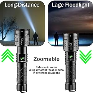 zoomable flashlight torch