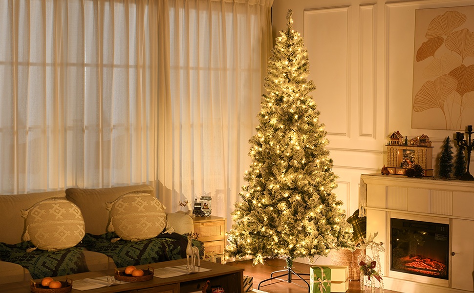 sapin de noël artificiel avec lumiere trees pre lit arbre pe