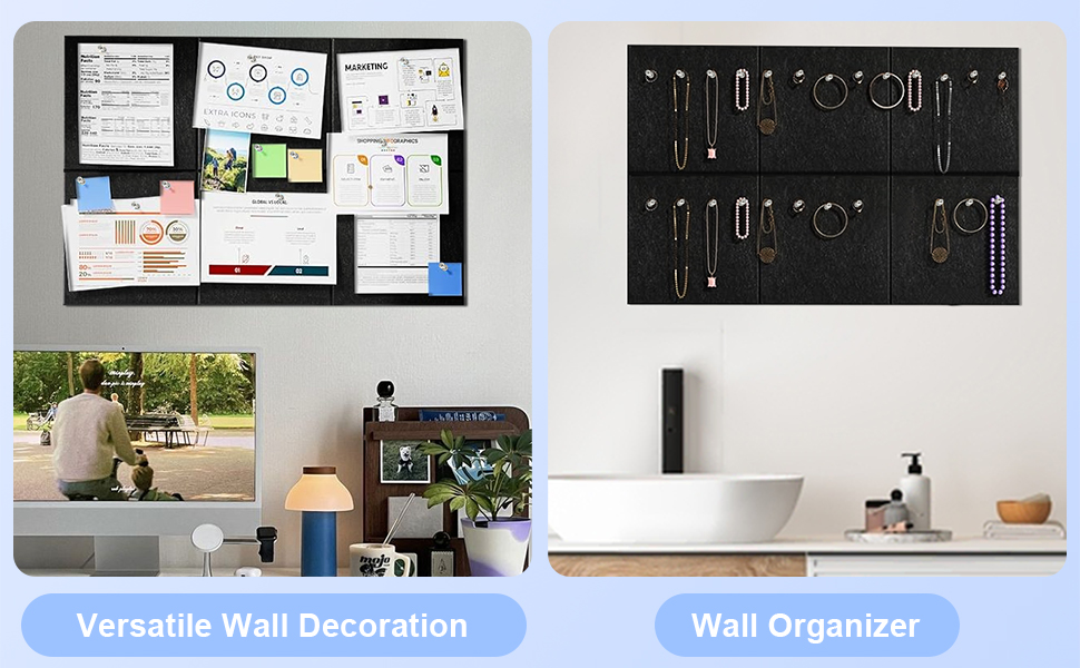 EVOKUPAZ Large Cork Boards for Walls, 6 Pack 1/2" Thick