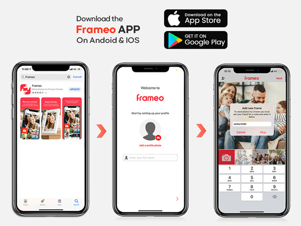 15.6inch FRAMEO Digital Photo Frame Digital Picture Frame