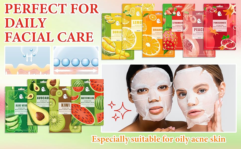 Facial Sheet Masks Skin Care Set