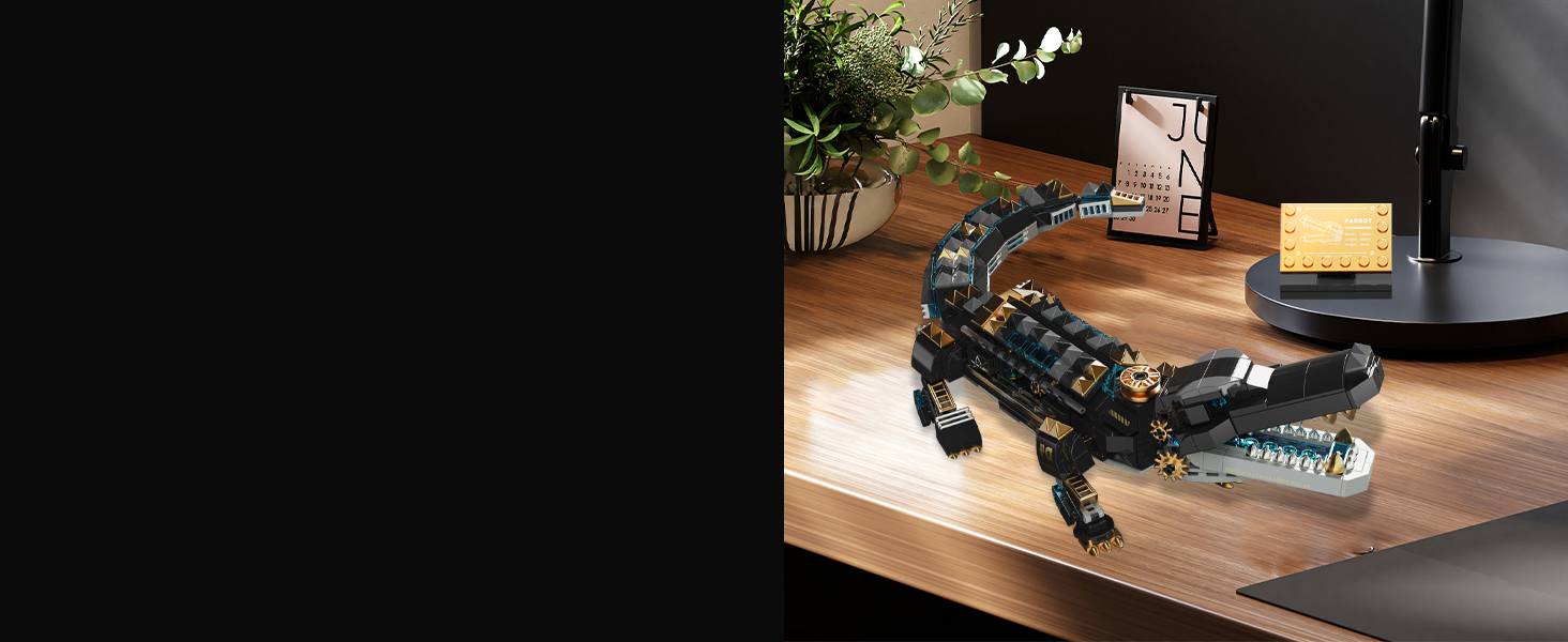 WINGIFT 541 Piece Crocodile Building Sets, Sea Creatures