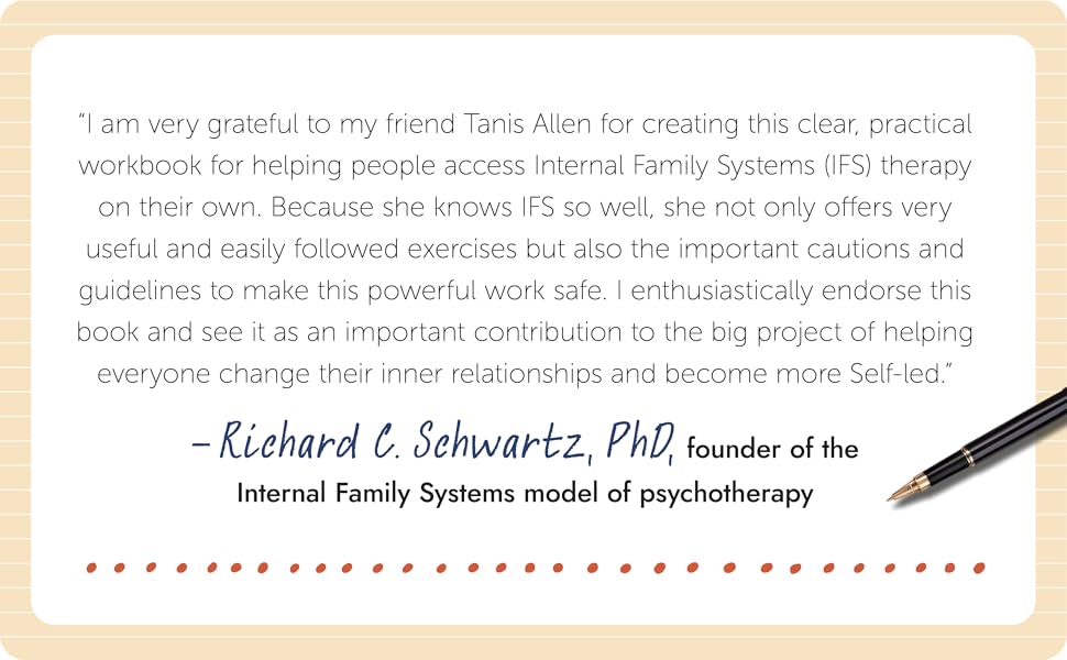 endorsement quote from Richard C. Schwartz, PhD, founder of IFS