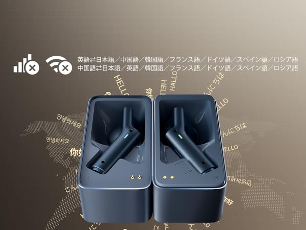 Amazon.co.jp: Timekettle W4 翻訳機能付きイヤホン 骨声紋