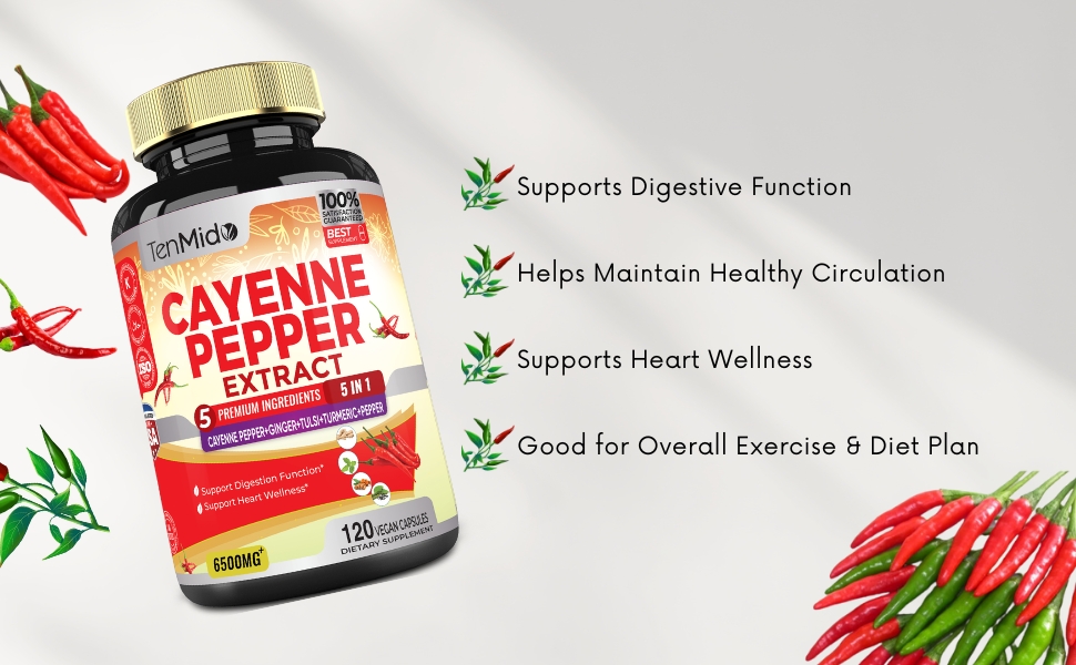 What Is The Best Cayenne Pepper Supplement To Take Amazon.com: Cayenne Pepper Extract Capsules 6500mg, 4 Months Supply
