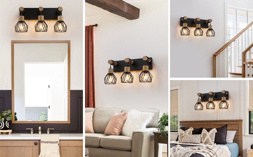 Bathroom Lighting Fixtures Over Mirror, 3Light Bathroom Vanity Light