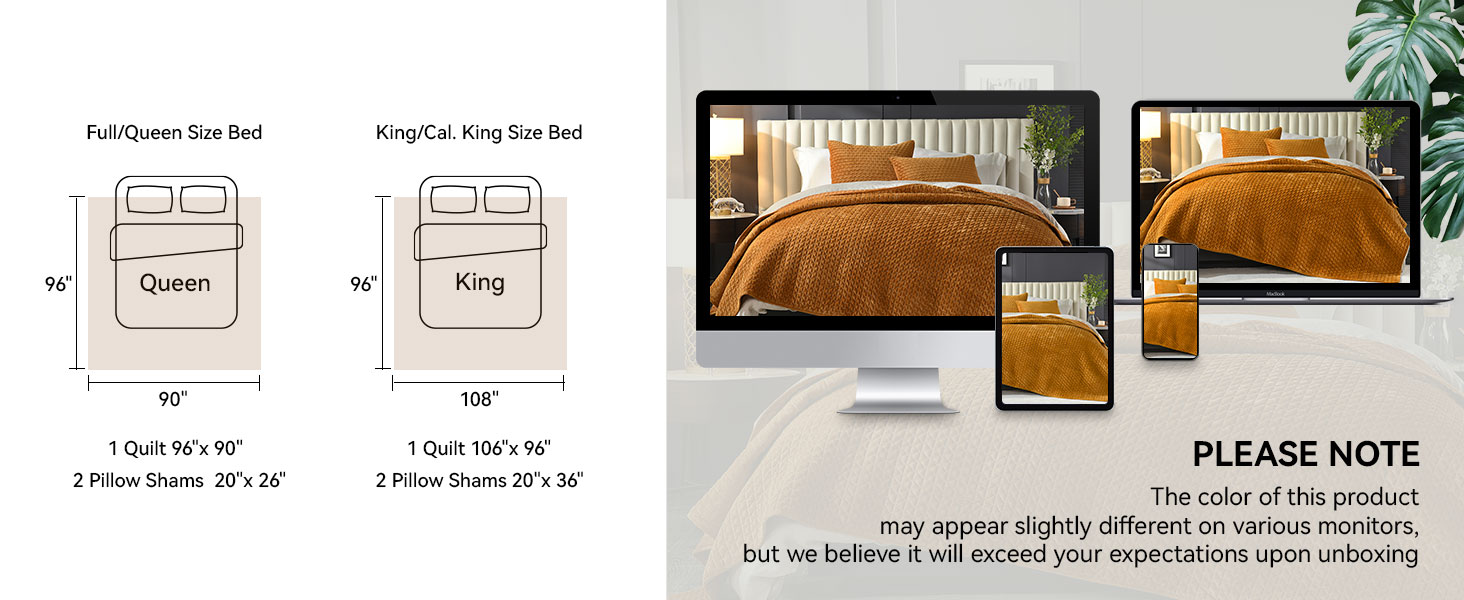 size and please note