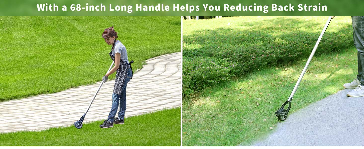 Edger Lawn Tool, Hand Manual Lawn Edger, Wheel Rotary