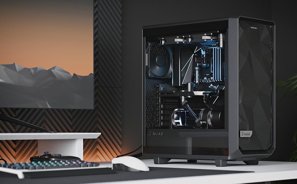 Amazon.co.jp: Fractal Design Meshify 2 Compact Black TG