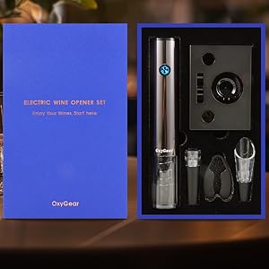 Electric Wine Bottle Opener Set