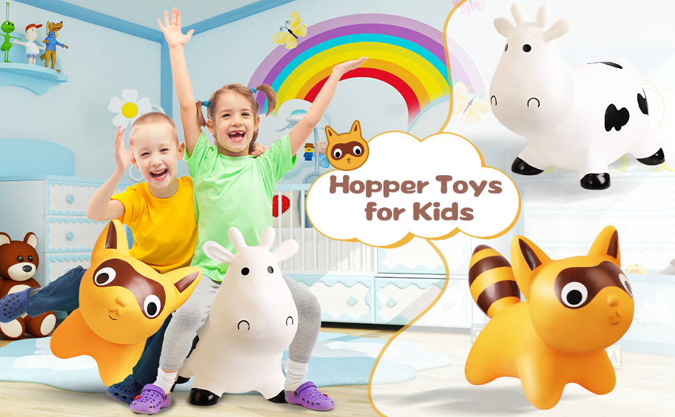 Bouncy Animals Horse for Toddlers Inflatable Bouncy Pals