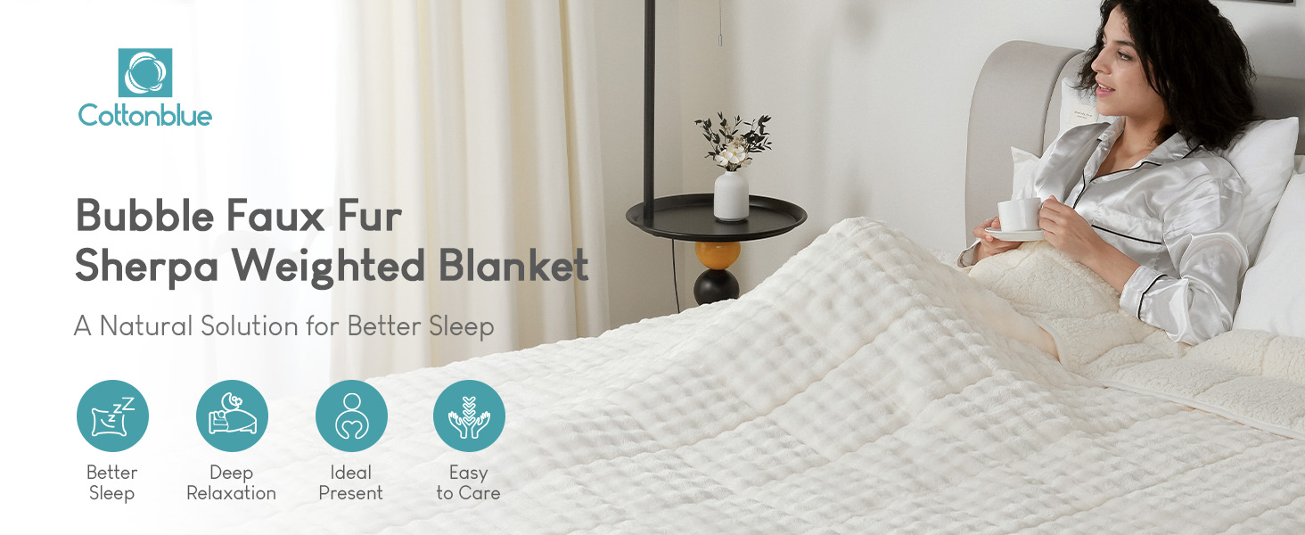 bubble sherpa weighted blanklet