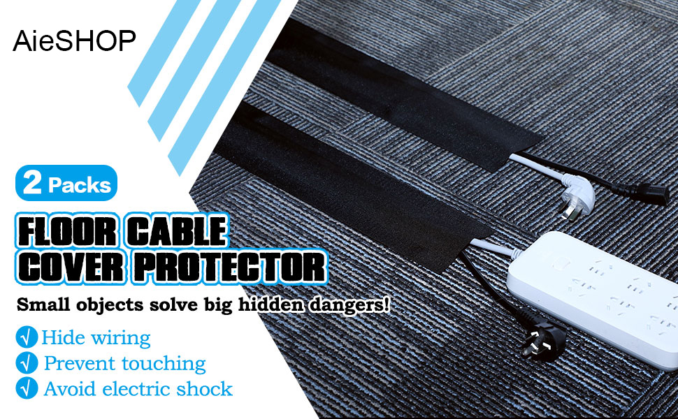 Floor Cord Cover 10 CM Wide Cable Grip Cable Management Cable