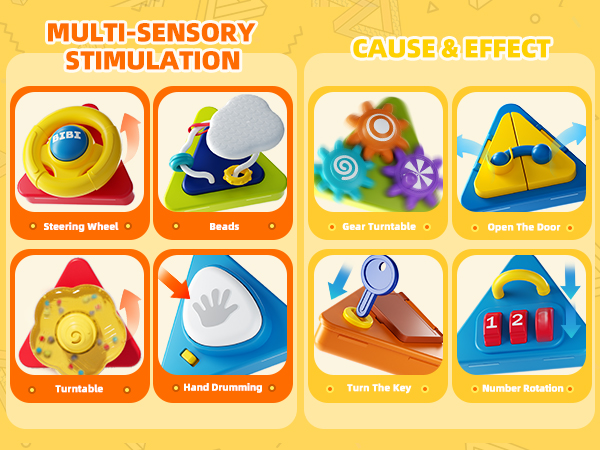 知育玩具 navis711 Amazon.com: Vanvimen 20-in-1 Toddler Busy Board Activity