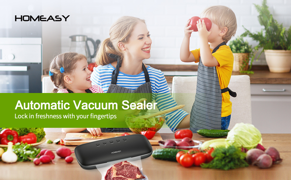 homeasy Vacuum Sealer, Homeasy Bag Sealer Automatic Vacuum Sealer
