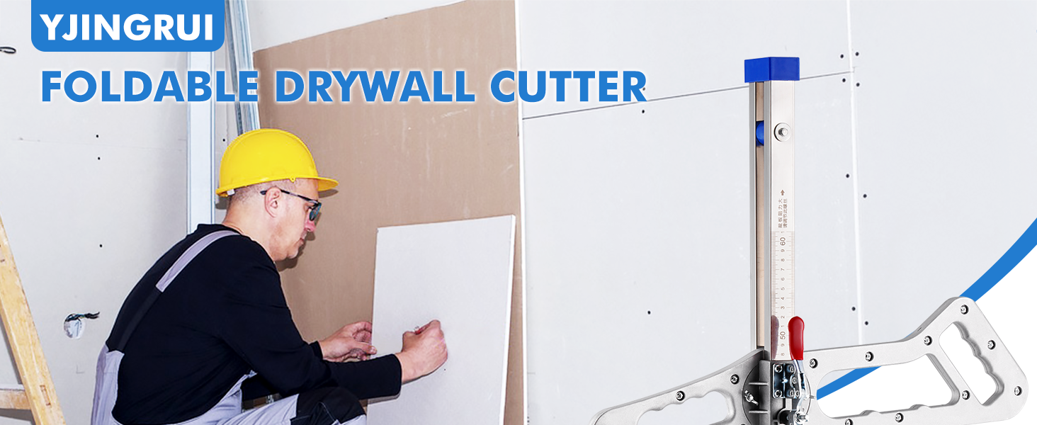 YJINGRUI Drywall Cutting Tool, Foldable Drywall Cutter, Hand Push