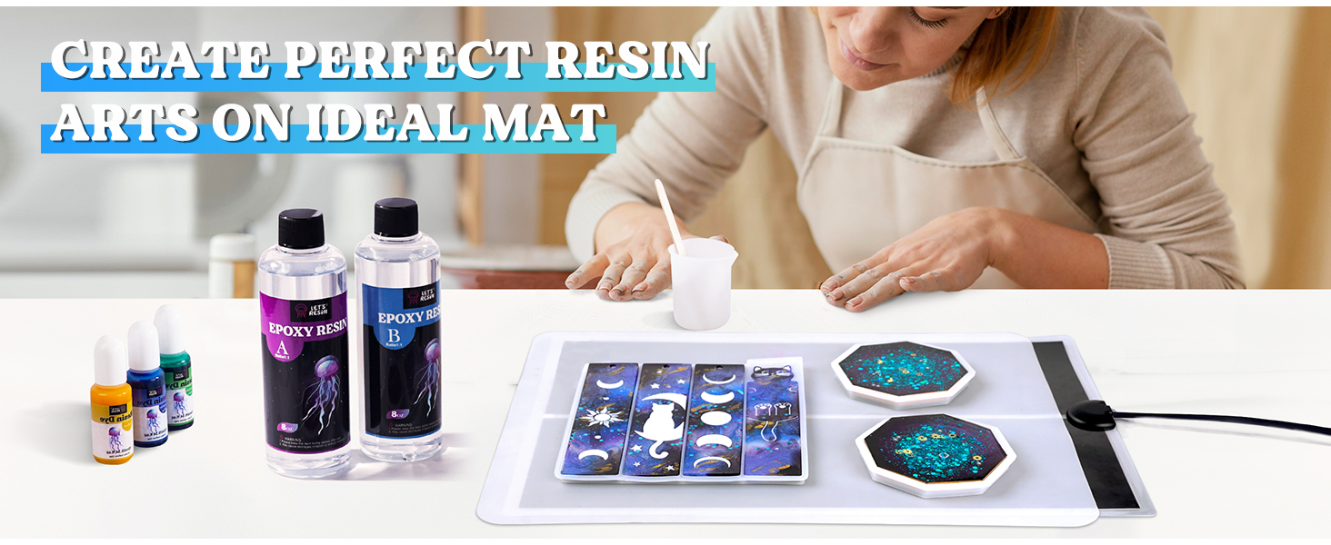 LET'S RESIN Resin Heating Mat, Fast Curing Machine for Resin, with